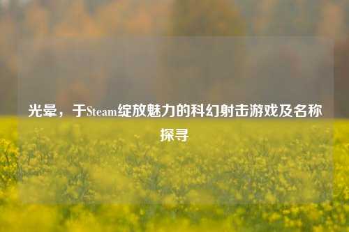 光晕,于Steam绽放魅力的科幻射击游戏及名称探寻