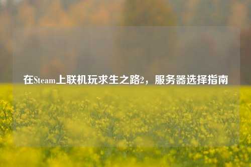 在Steam上联机玩求生之路2,服务器选择指南