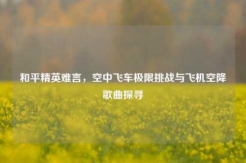 和平精英难言,空中飞车极限挑战与飞机空降歌曲探寻
