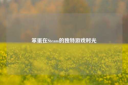 笨蛋在Steam的独特游戏时光