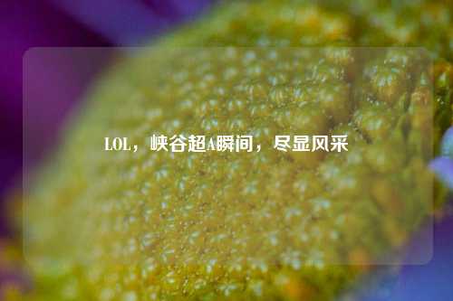 LOL,峡谷超A瞬间,尽显风采