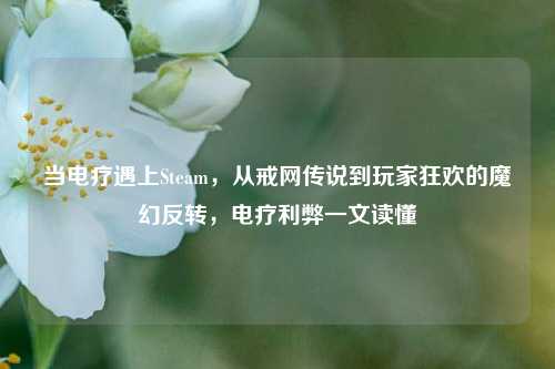 当电疗遇上Steam,从戒网传说到玩家狂欢的魔幻反转,电疗利弊一文读懂