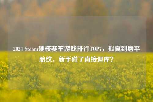 2024 Steam硬核赛车游戏排行TOP7，拟真到磨平胎纹，新手碰了直接退库？