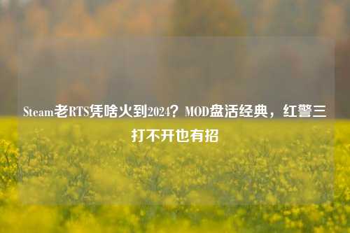 Steam老RTS凭啥火到2024?MOD盘活经典,红警三打不开也有招