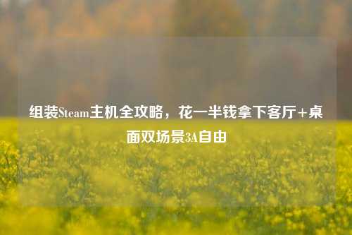 组装Steam主机全攻略,花一半钱拿下客厅+桌面双场景3A自由