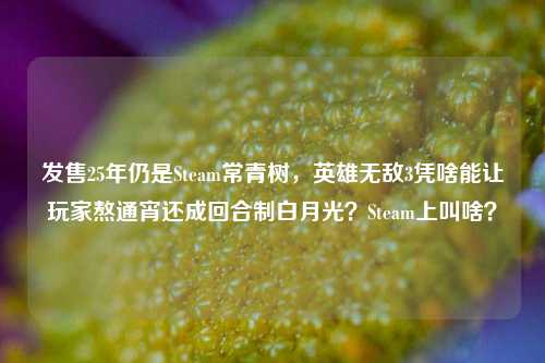 发售25年仍是Steam常青树,英雄无敌3凭啥能让玩家熬通宵还成回合制白月光?Steam上叫啥?