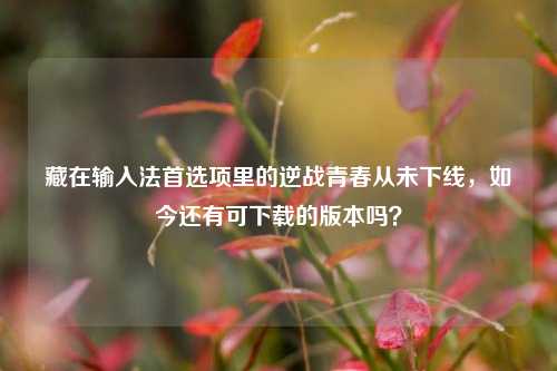 藏在输入法首选项里的逆战青春从未下线,如今还有可下载的版本吗?