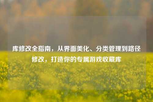 库修改全指南,从界面美化、分类管理到路径修改,打造你的专属游戏收藏库