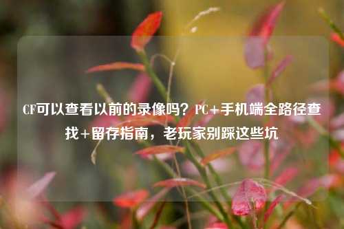 CF可以查看以前的录像吗?PC+手机端全路径查找+留存指南,老玩家别踩这些坑