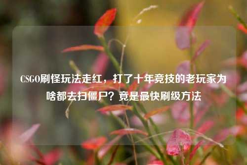 CSGO刷怪玩法走红，打了十年竞技的老玩家为啥都去扫僵尸？竟是最快刷级方法