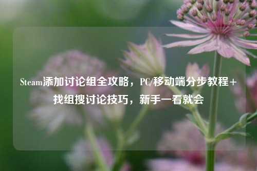 Steam添加讨论组全攻略，PC/移动端分步教程+找组搜讨论技巧，新手一看就会