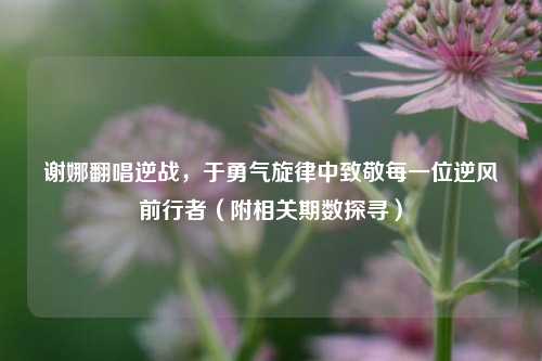 谢娜翻唱逆战,于勇气旋律中致敬每一位逆风前行者(附相关期数探寻)