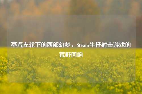 蒸汽左轮下的西部幻梦,Steam牛仔射击游戏的荒野回响